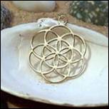 Seed of Life gold pendant